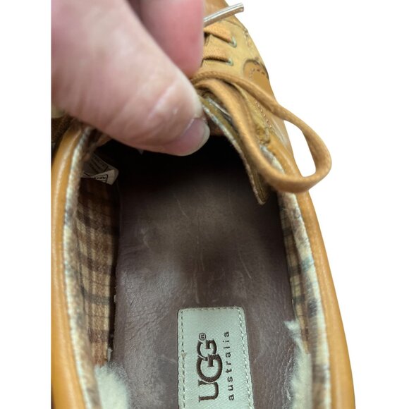 UGG Australia mens brown leather oxford sneaker hybrid shoes sz 11 SKU 9973 main image 6